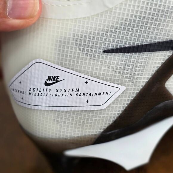 Nike Alpha Menace Elite 3 Flyknit Men\'s Football Cleats Shoes 10.5 White Black main image 7